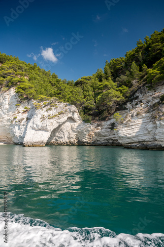 rocky Gargano coast in Puglia