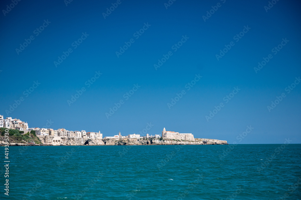 picturesque Vieste and its oldtown on Gargano Peninsula