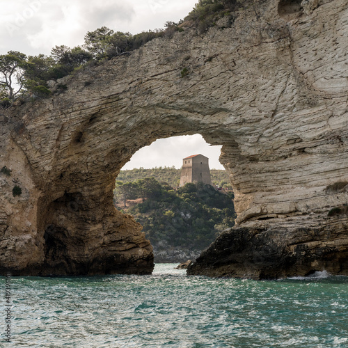 picturesque Arco di San Felice near Vieste on Gargano Peninsula