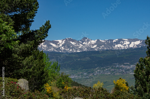 a view of the French Pyrenees in springtime