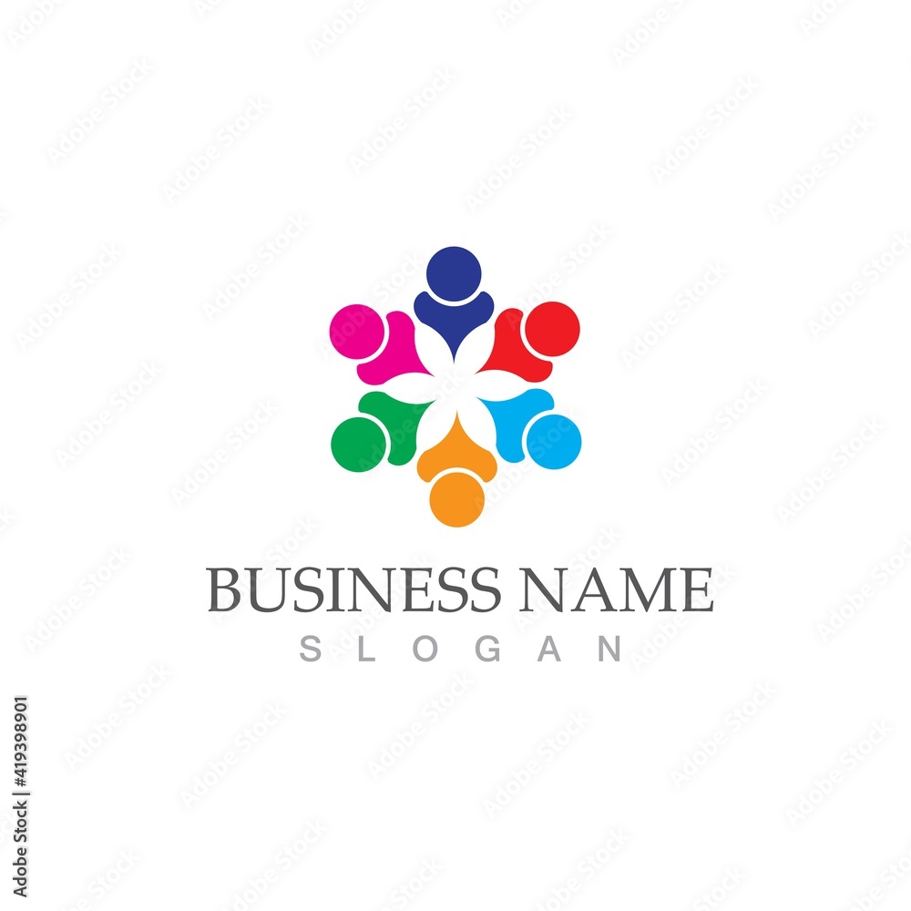 Community, network and social icon Community, network and social icon
