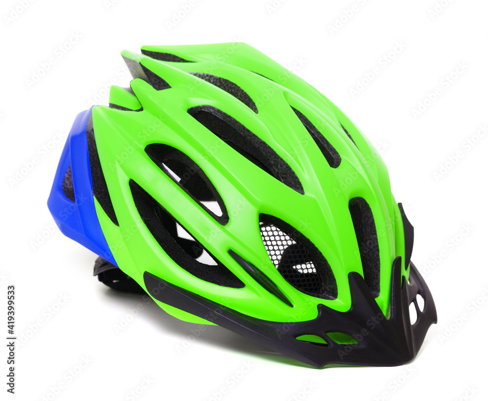 Fototapeta premium Bicycle helmet isolated on white background