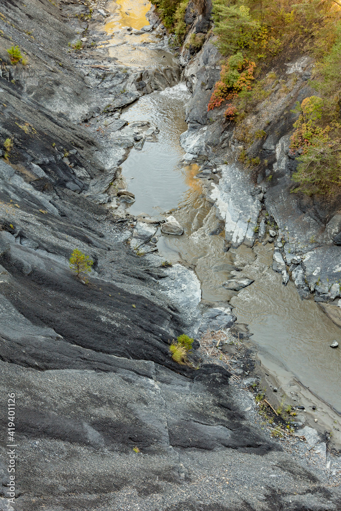 canyon with river La blanche Torrent canyon with river La blanche Torrent