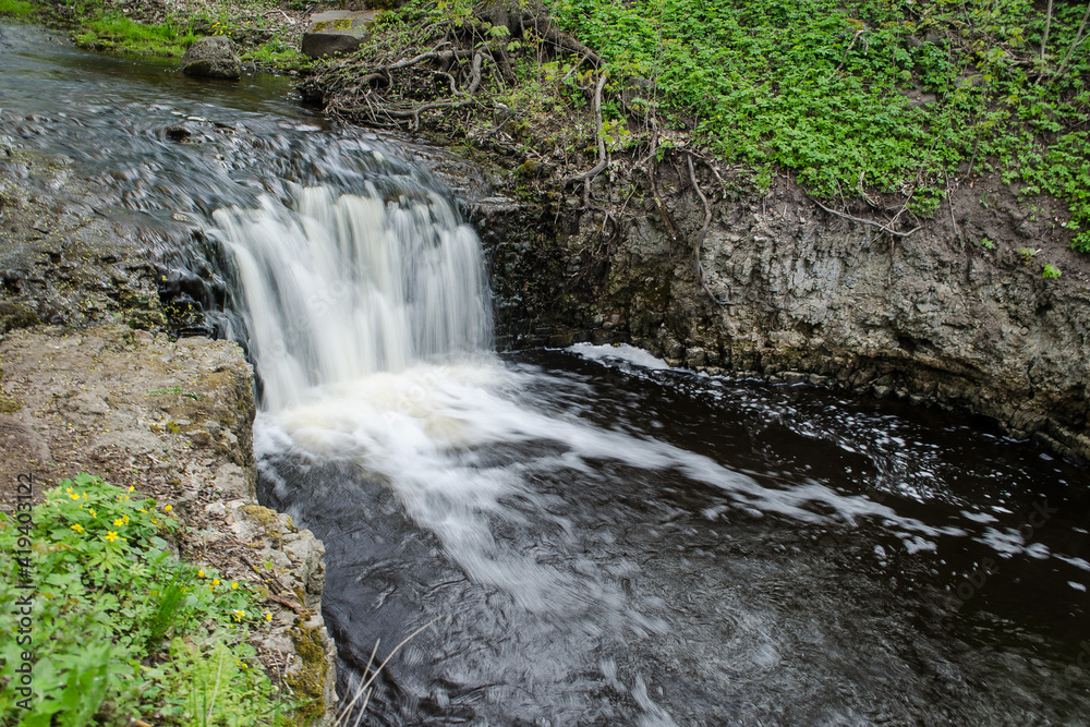 Ivande waterfall in Renda, Latvia Ivande waterfall in Renda, Latvia