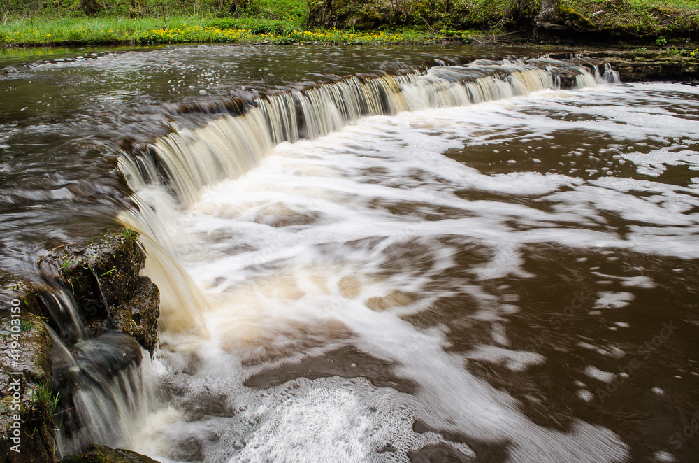 Riezupe waterfall, near Kuldiga, Latvia