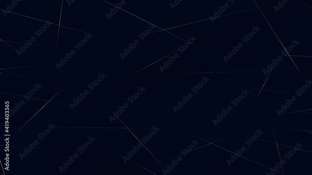 Dark blue grunge corporate abstract motion background with golden lines. Seamless looping. Video animation Ultra HD 4K 3840x2160