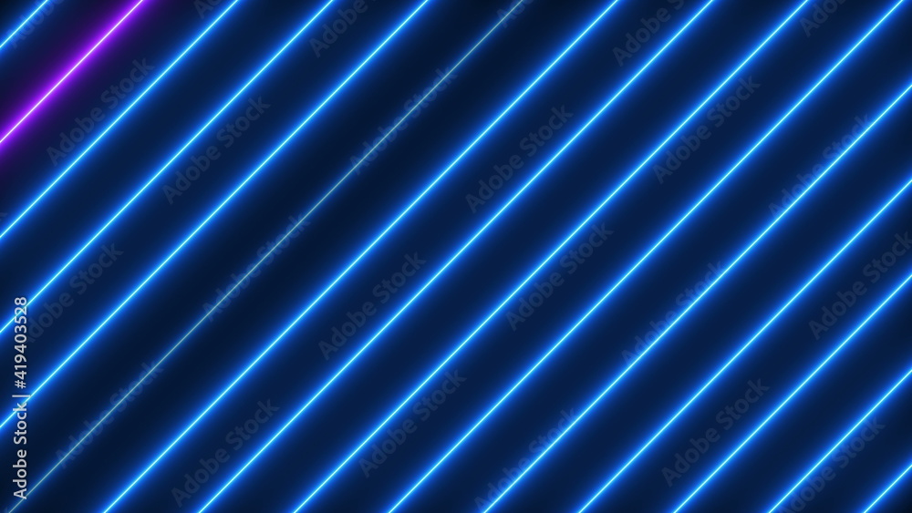 Neon lights shining futuristic trendy seamless loop technology motion graphics