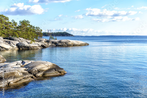 A view of the Stockholm archipelago in the Baltic Sea, Sweden. photo