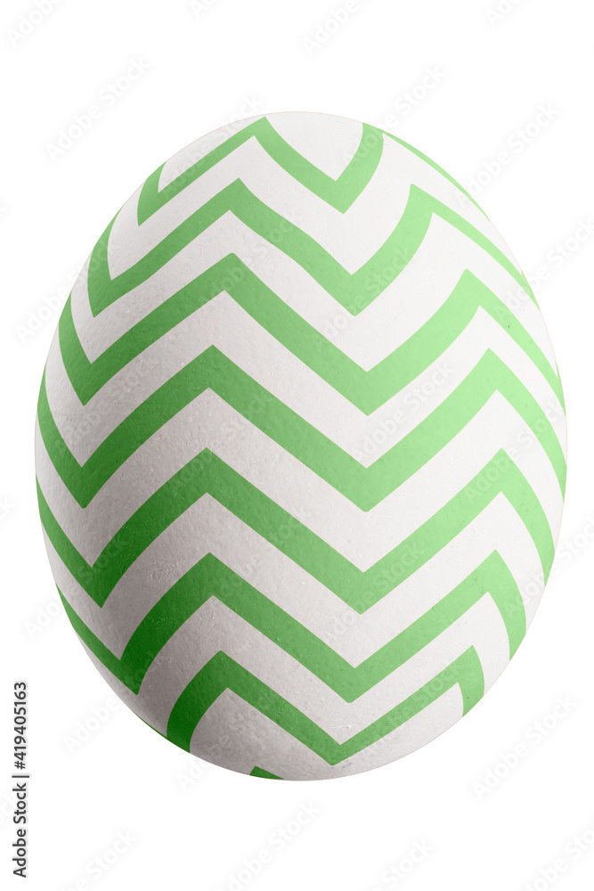 Large picture of an isolated easter egg with a stripes pattern. Large picture of an isolated easter egg with a stripes pattern.