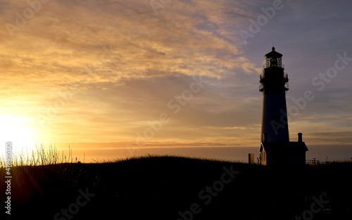 Yaquina Head Lighthouse sunset
