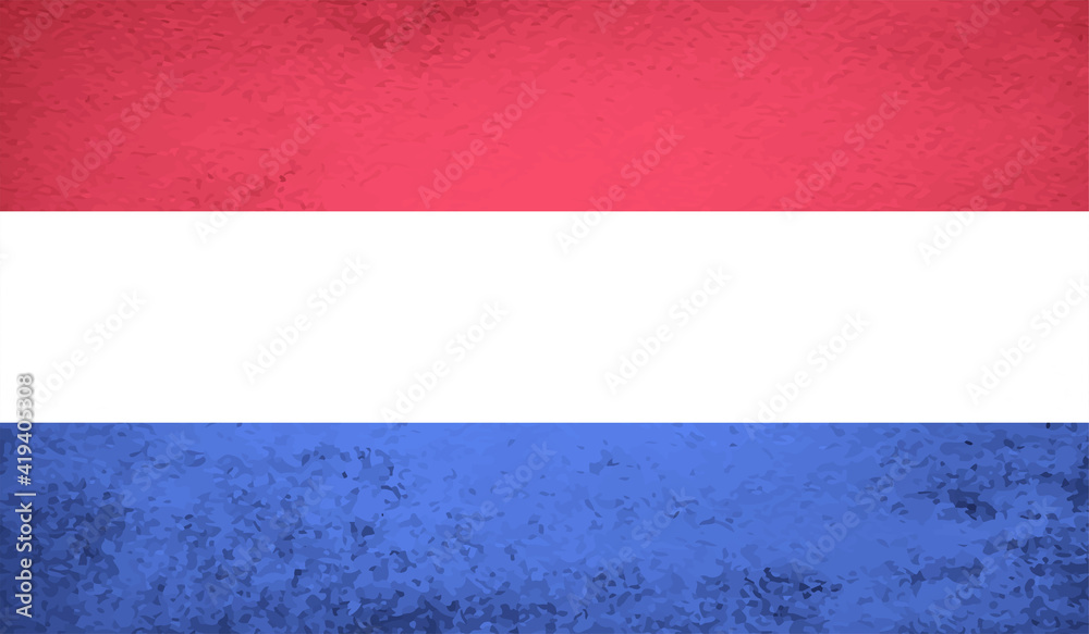 Grunge Netherlands flag. Netherlands flag with waving grunge texture. Grunge Netherlands flag. Netherlands flag with waving grunge texture.