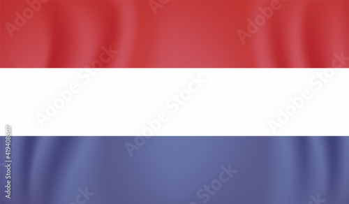 Grunge Netherlands flag. Netherlands flag with waving grunge texture.