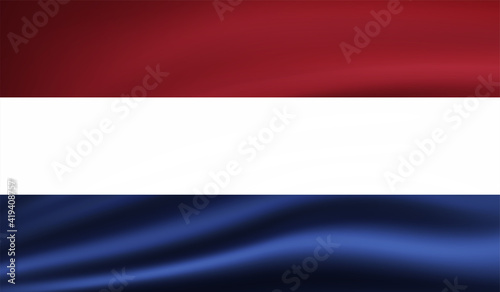 Canvas Print Grunge Netherlands flag