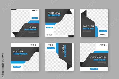 startup business social media post template