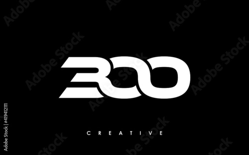 Tableau sur toile 300 Letter Initial Logo Design Template Vector Illustration