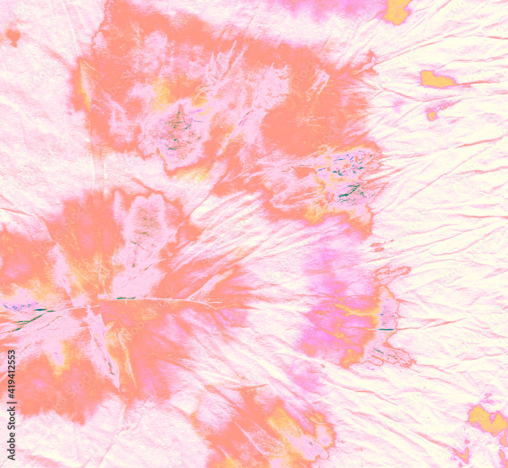  Sunset Tie Dye Wash. Dyed Boho Fun Designs.