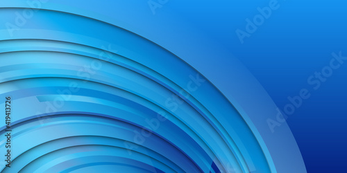 Abstract blue background with 3d wave