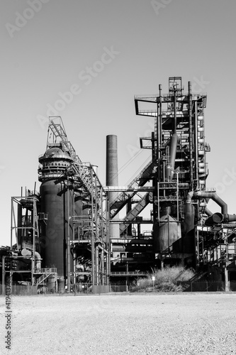 Stahlwerk Phoenix-West, Hörde, Dortmund, Ruhrgebiet, Nordrhein-Westfalen, Deutschland, Europa photo