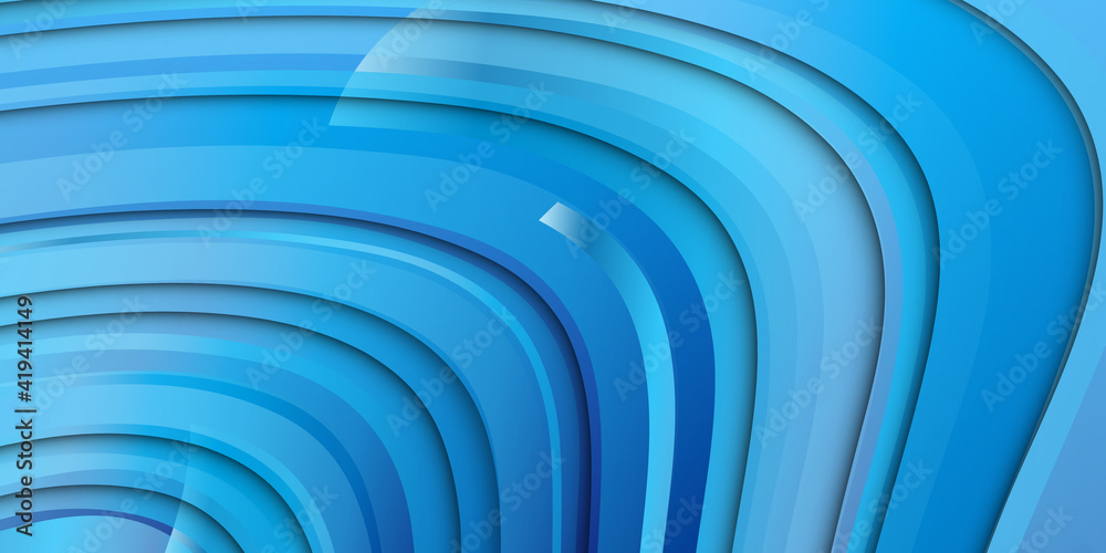 Obraz premium Abstract modern blue 3d vector background for any use in design