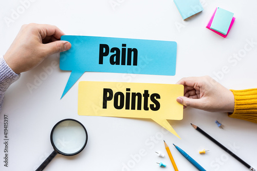 Business pain point and  marketing concepts.plan and strategy