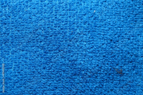 Blue Fabric Texture Closeup Background