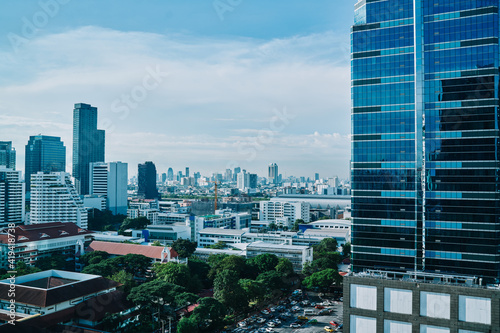 Photos Modern architecture of megapolis with blue sky