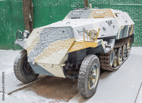 Half-track Transporter: OT-810- Czechoslovakia (1954); Hanomag-D- Germany (1942) photo