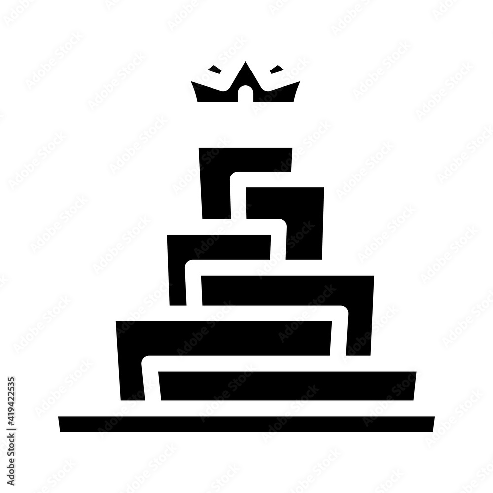 growth for be king glyph icon vector illustration growth for be king glyph icon vector illustration