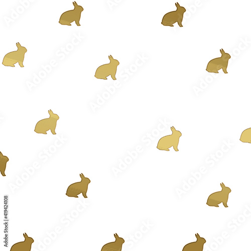 Easter pattern background with bunnies, Beautiful background, great for Easter Cards, banner, textiles, wallpapers. 
