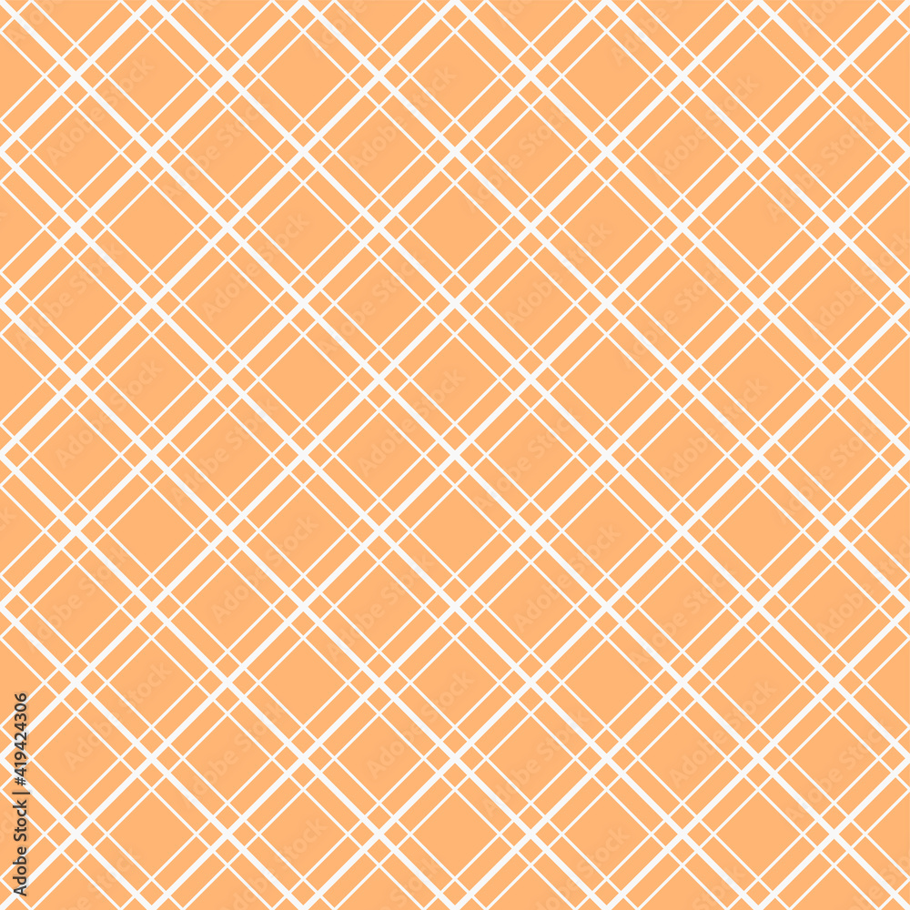 Abstract Seamless Pattern Orange Doodle Geometric Figures Background Vector Abstract Seamless Pattern Orange Doodle Geometric Figures Background Vector