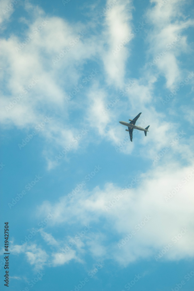 Airplane in the colombian sky Airplane in the colombian sky
