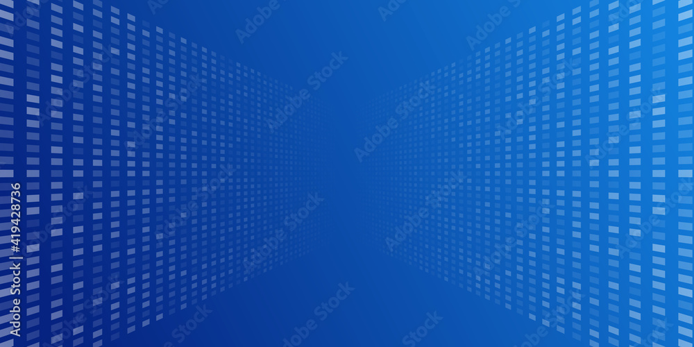 Fototapeta premium Abstract blue futuristic technology background. Vector illustration