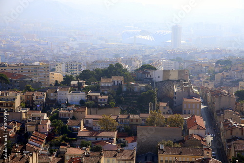 Fototapeta Naklejka Na Ścianę i Meble -  Panorama on the popular districts of Masiglia, France