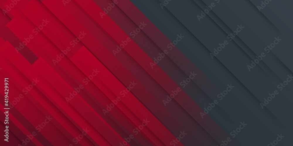Fototapeta premium Abstract modern black red background. Vector illustration