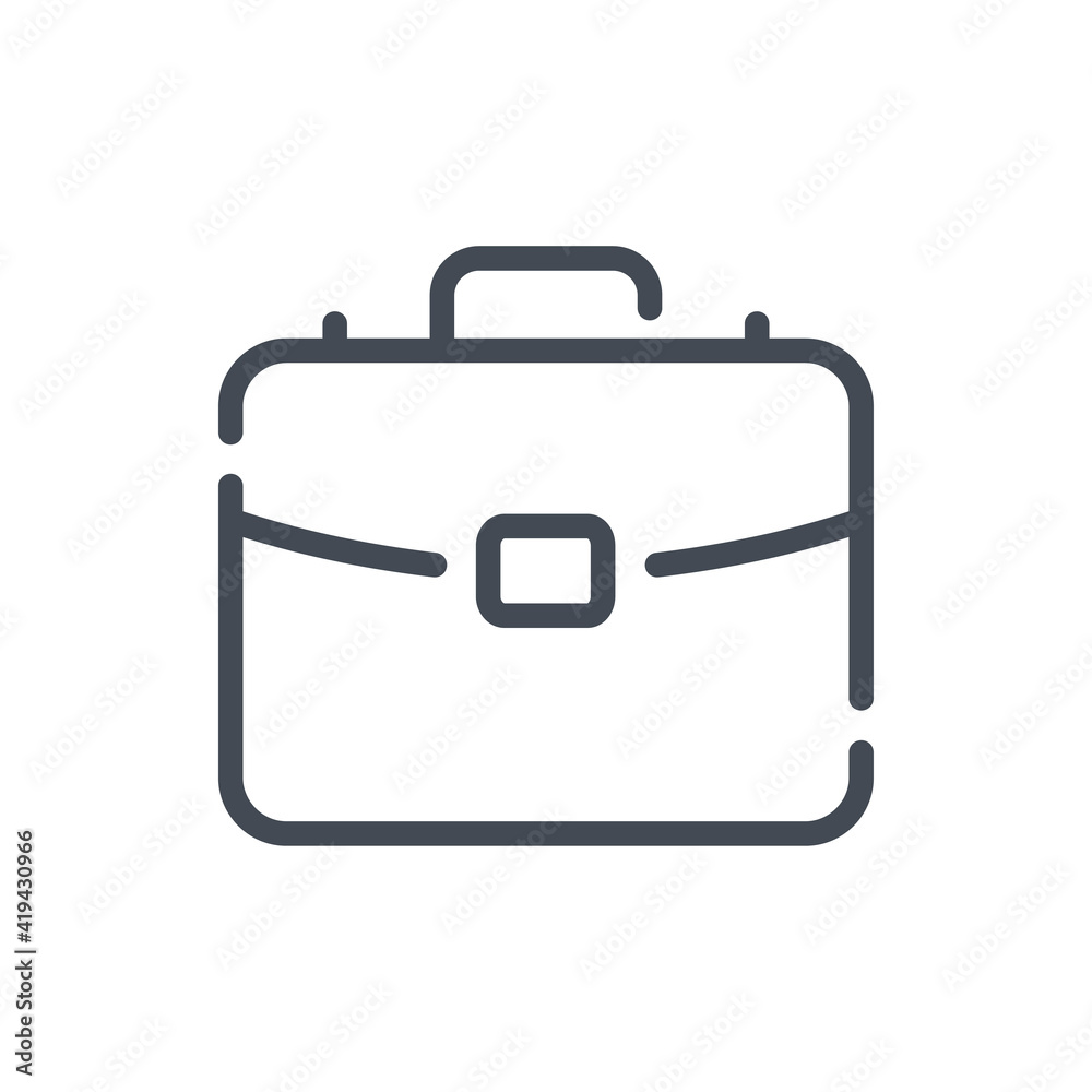 Briefcase line icon. Portfolio vector outline sign. Briefcase line icon. Portfolio vector outline sign.