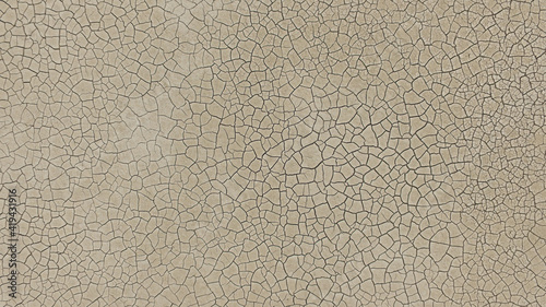 The ground has cracks in the top view for the background or graphic design with the concept of drought and death. Banner photo