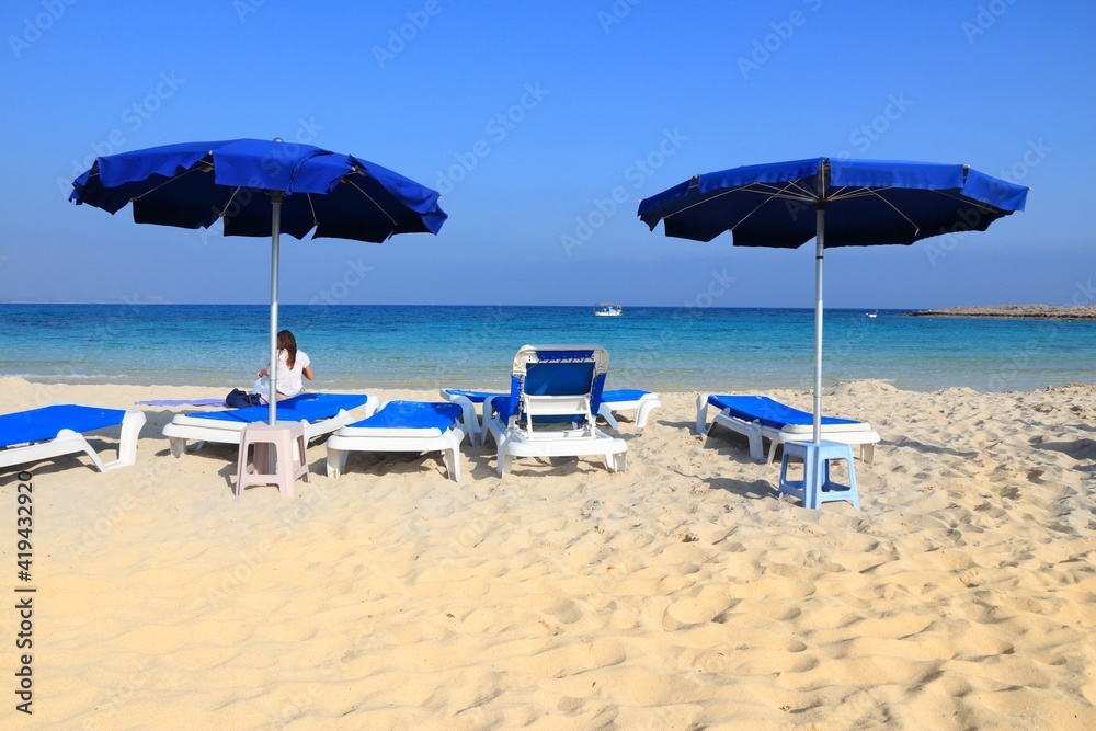 Cyprus beach chairs - Makronissos