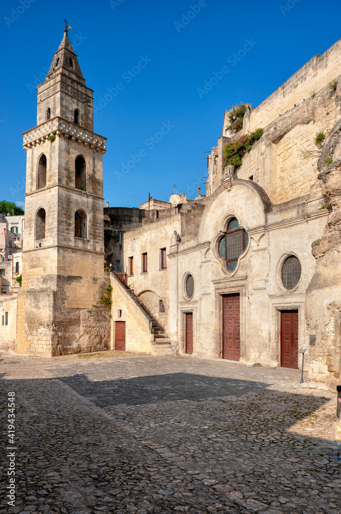 Matera, Basilicata, Italy, Europe, church of San Pietro Barisano
