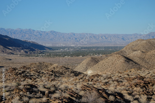 Palm Springs view. Indian Canyon California