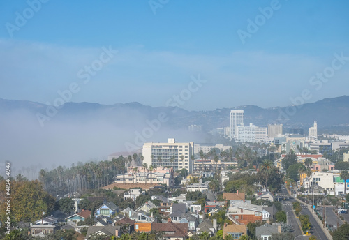 Santa Monica City view during June Gloom © Ekaterinka