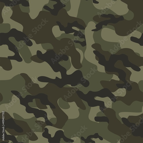military camouflage vector seamless print green