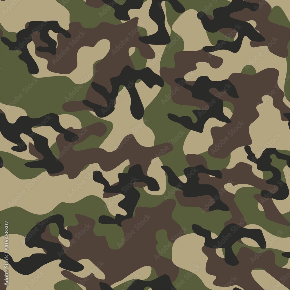 green military camouflage vector seamless print green military camouflage vector seamless print