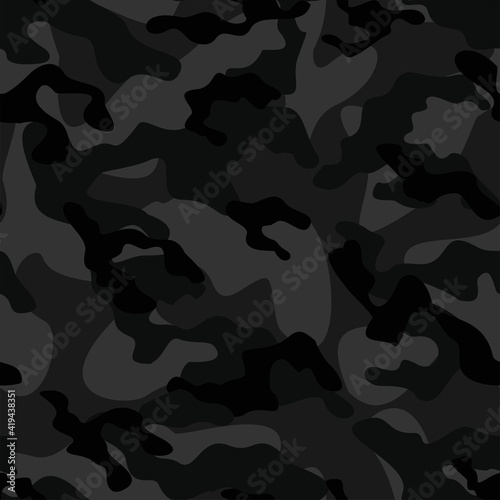 dark army camouflage vector seamless print