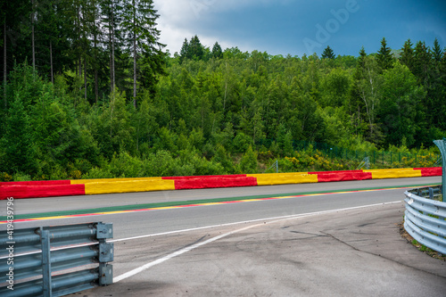 The Circuit de Spa-Francorchamps, motorsport racetrack in Belgium. photo