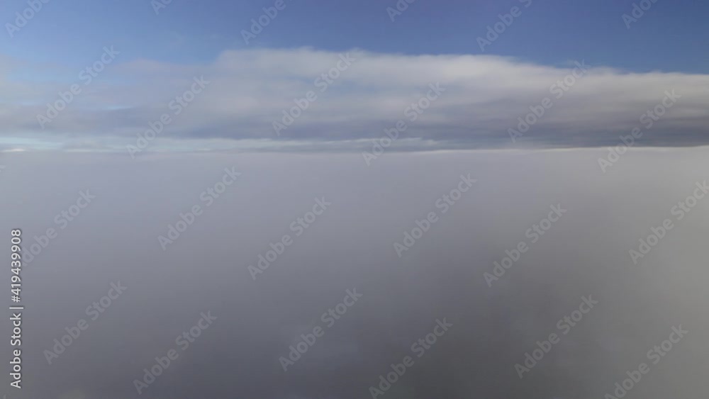 High Altitude Panoramic View Above the Clouds High Altitude Panoramic View Above the Clouds