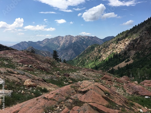 Mountain landscape, Lake Blanch, Utah, USA