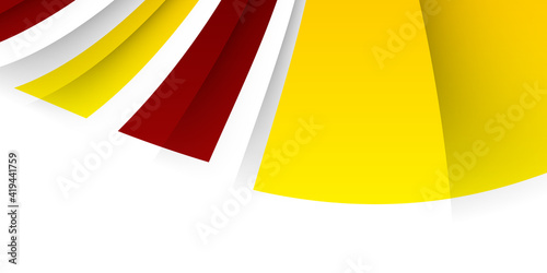 Abstract background modern hipster futuristic graphic. Yellow red background with white stripes. Abstract red ardent background with lighting effect. Futuristic design layout for presentations  poster