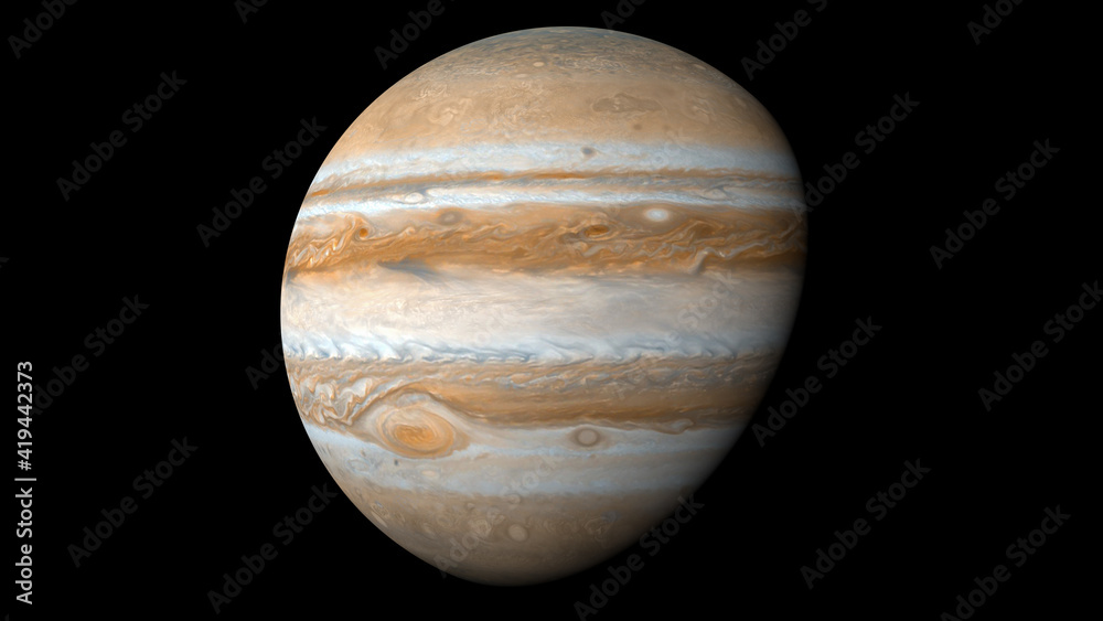 Fototapeta premium Realistic and Detailed Jupiter