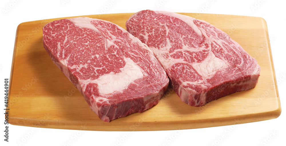 Meat pork fresh. Raw meat on cutting board meat. Fat piece
