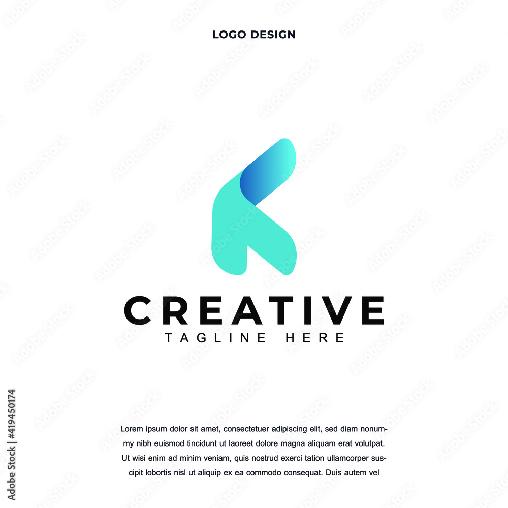 Creative Letter K icon logo design vector illustration. Alphabet letter K logo design color editable Creative Letter K icon logo design vector illustration. Alphabet letter K logo design color editable